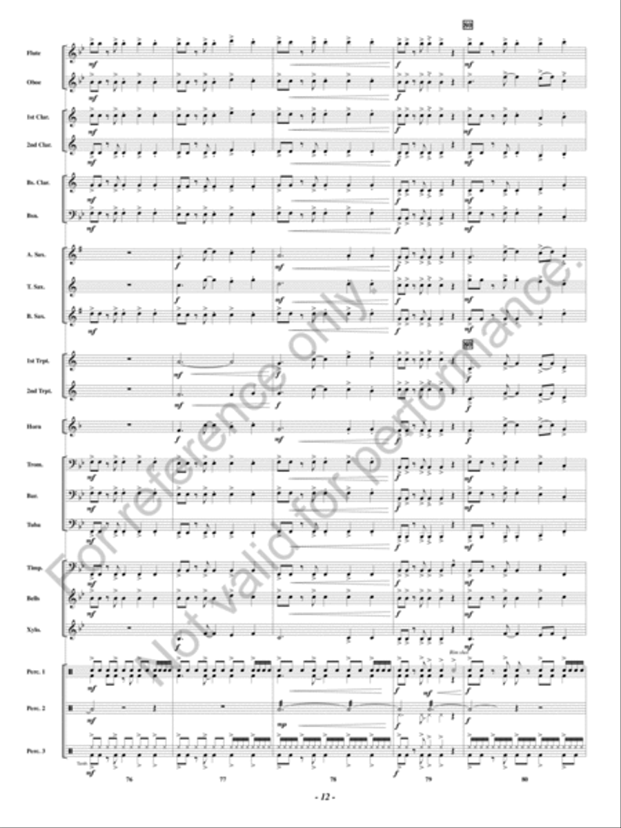 Outrider Concert Band scores gallery preview page 13