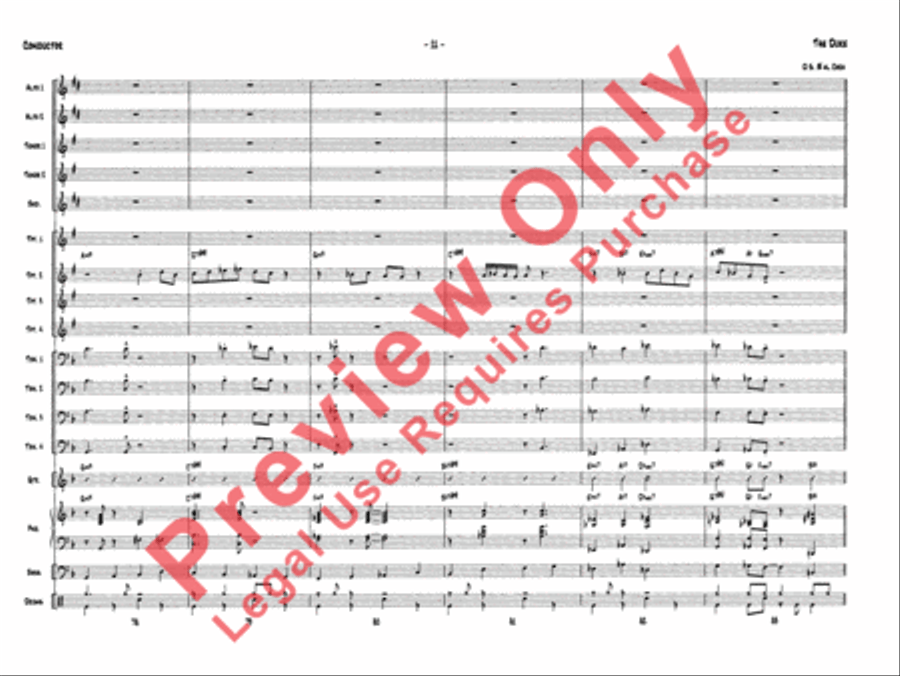 The Duke The Duke Jazz Ensemble scores gallery preview page 14