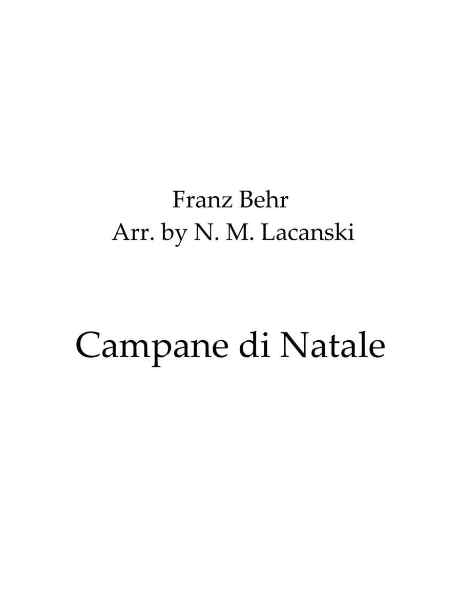 Campane di Natale Campane di Natale Flute Solo scores gallery preview page 1