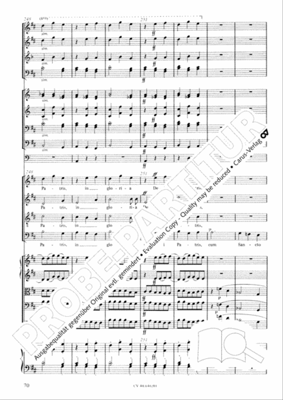 Mass in A Major (2 versions) STB scores gallery preview page 81