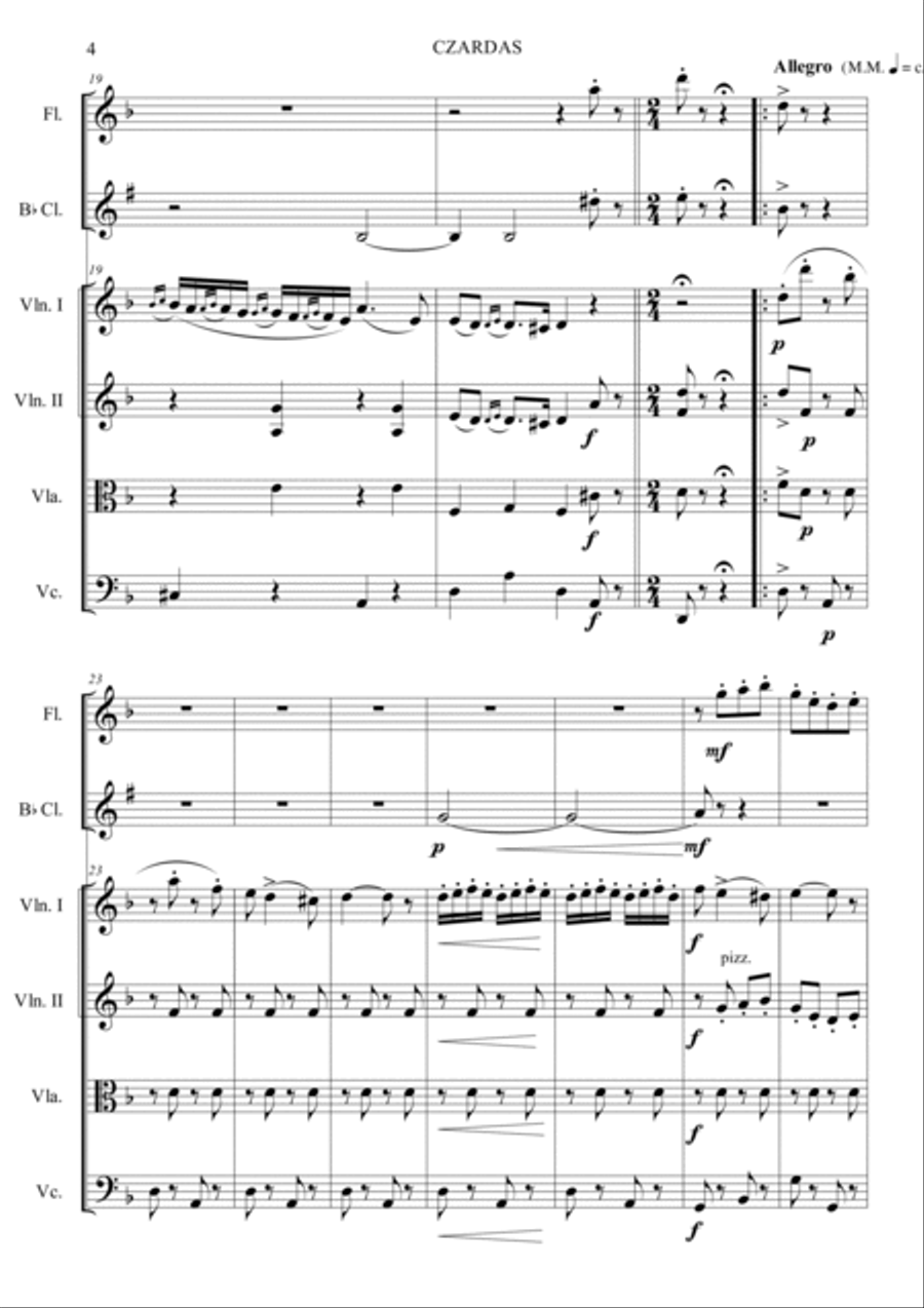 Czardas Czardas Orchestra scores gallery preview page 4