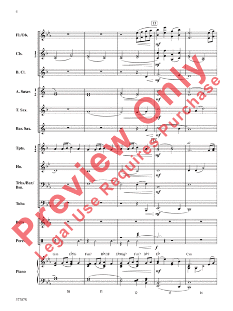 An Austrian Carol Concert Band scores gallery preview page 5