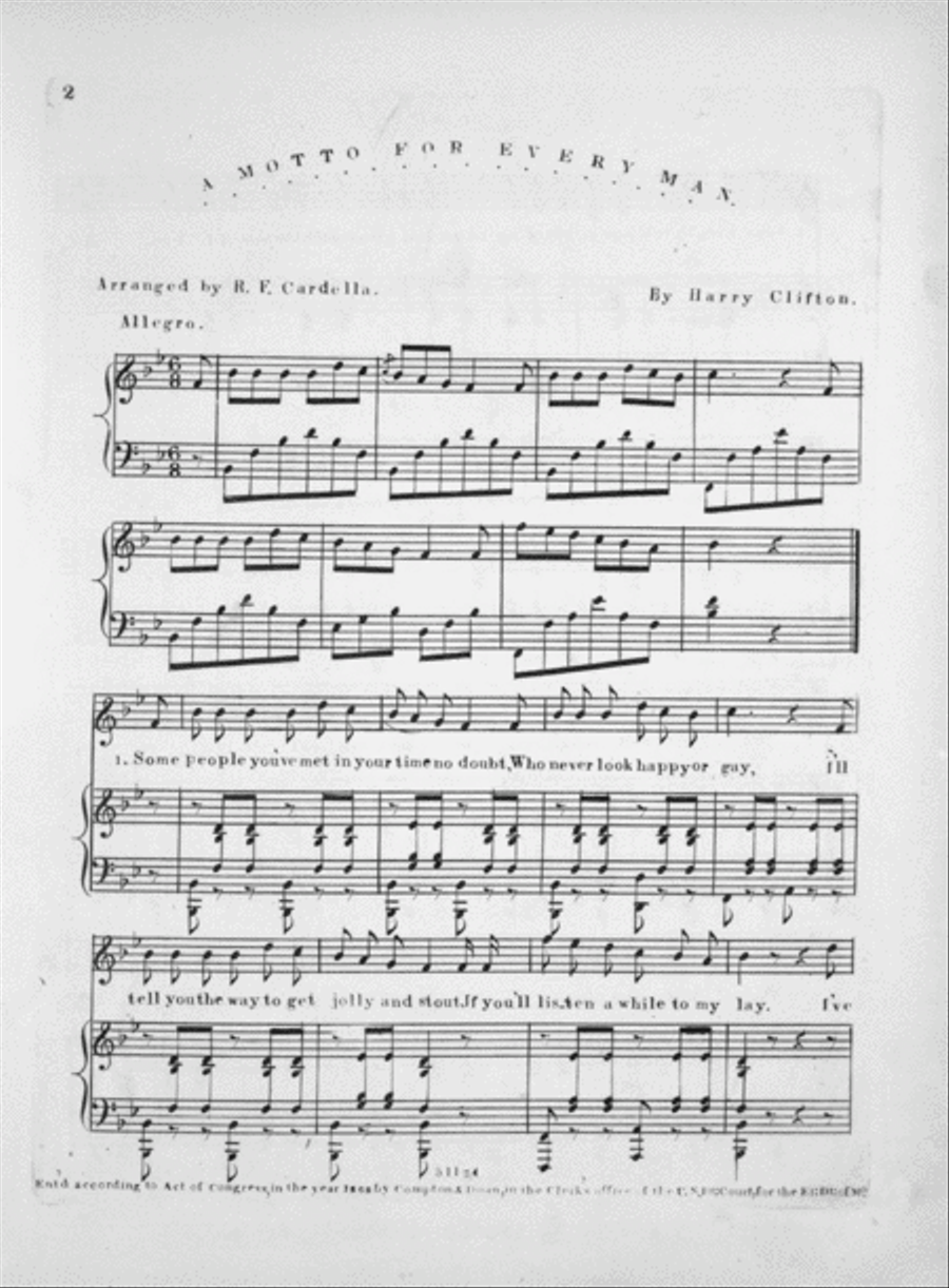 A Motto For Every Man Voice scores gallery preview page 2