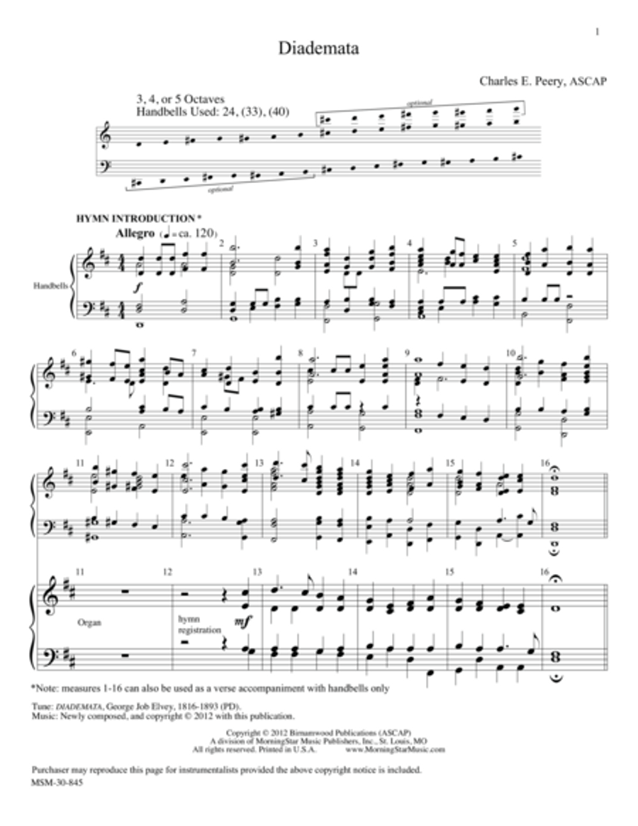 Diademata Diademata Choir scores gallery preview page 1