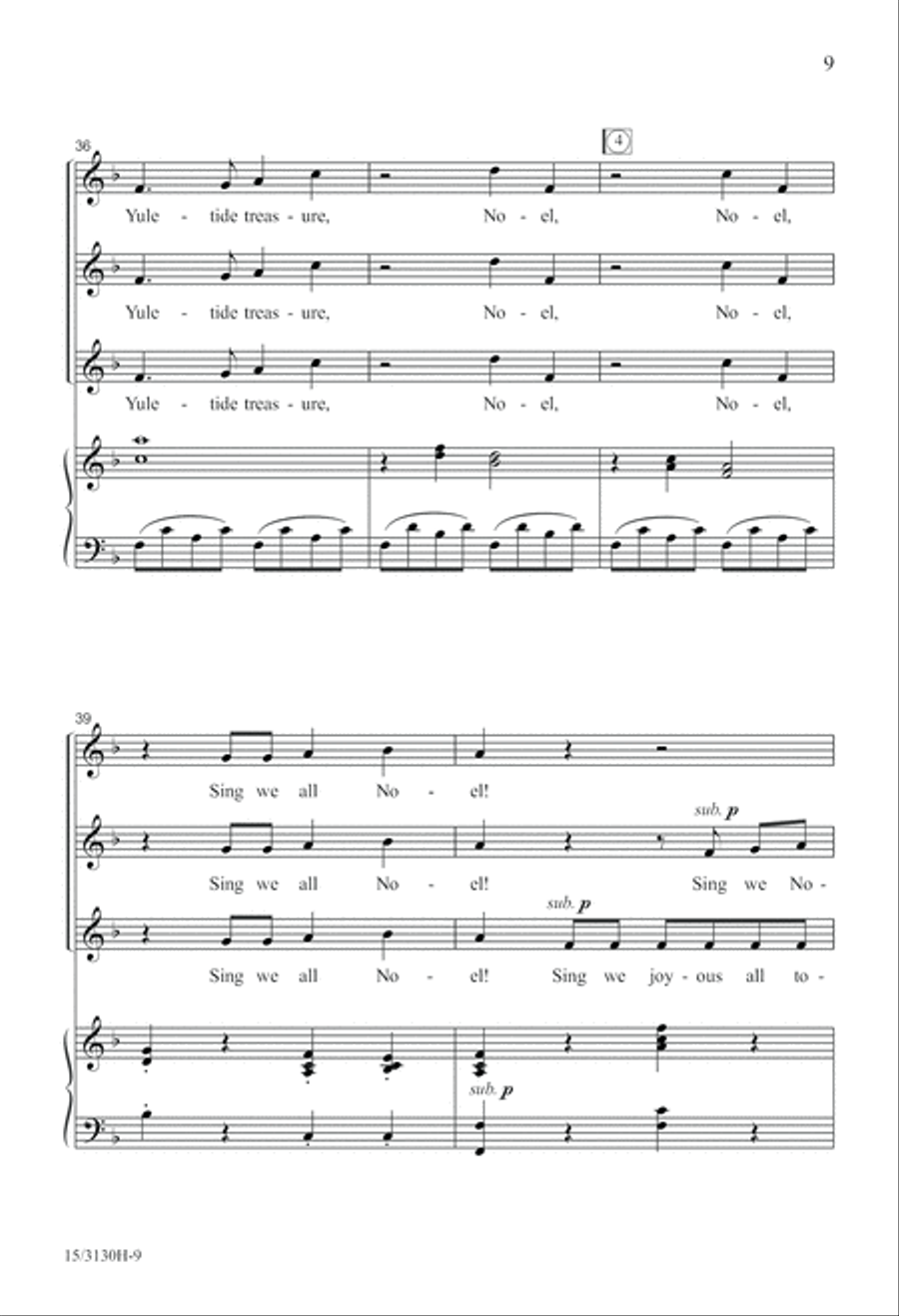 Wolfgang's Christmas Canon SSA scores gallery preview page 9