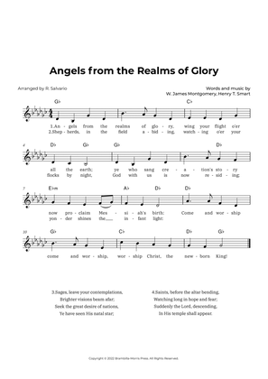 Angels from the Realms of Glory (Key of G-Flat Major)