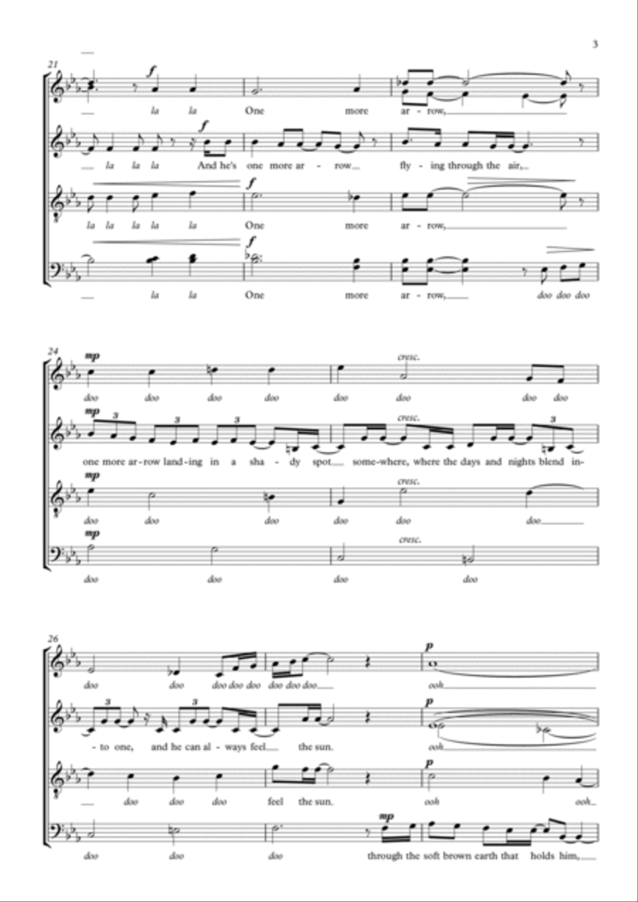 One More Arrow Divisi scores gallery preview page 3
