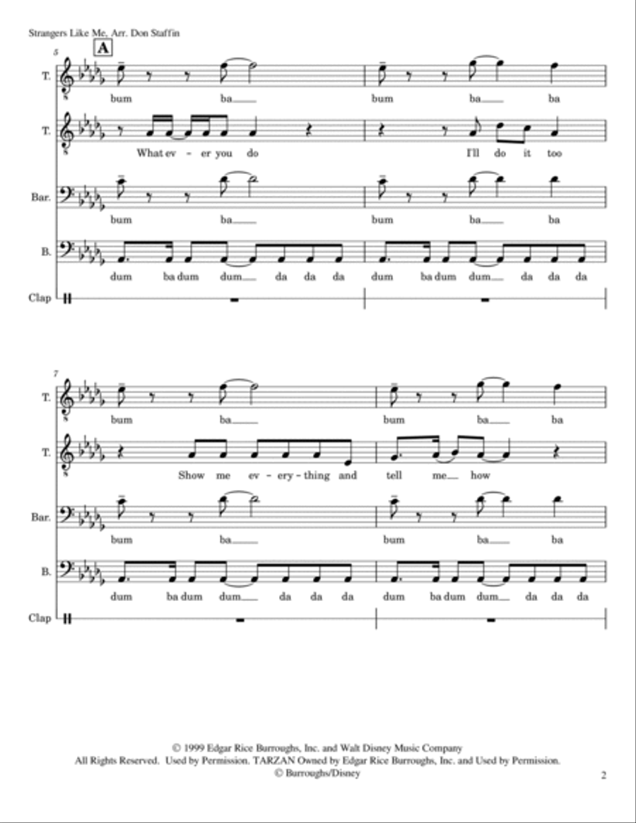 Strangers Like Me(r) TTBB scores gallery preview page 2
