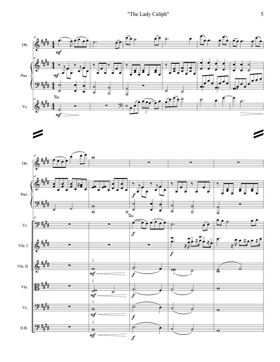 La Califfa Full Orchestra scores gallery preview page 6