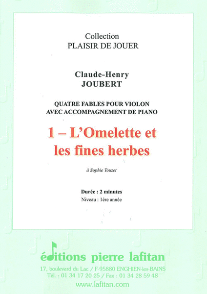 4 Fables - 1. L'Omelette et Les Fines Herbes
