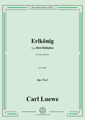 Loewe-Erlkonig,in b minor,Op.1 No.3,from Drei Balladen,for Voice and Piano