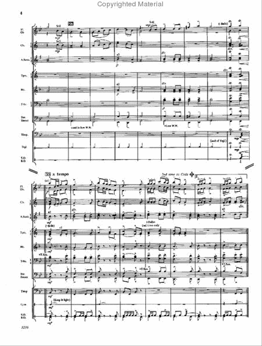 Ashton Overture Concert Band scores gallery preview page 4