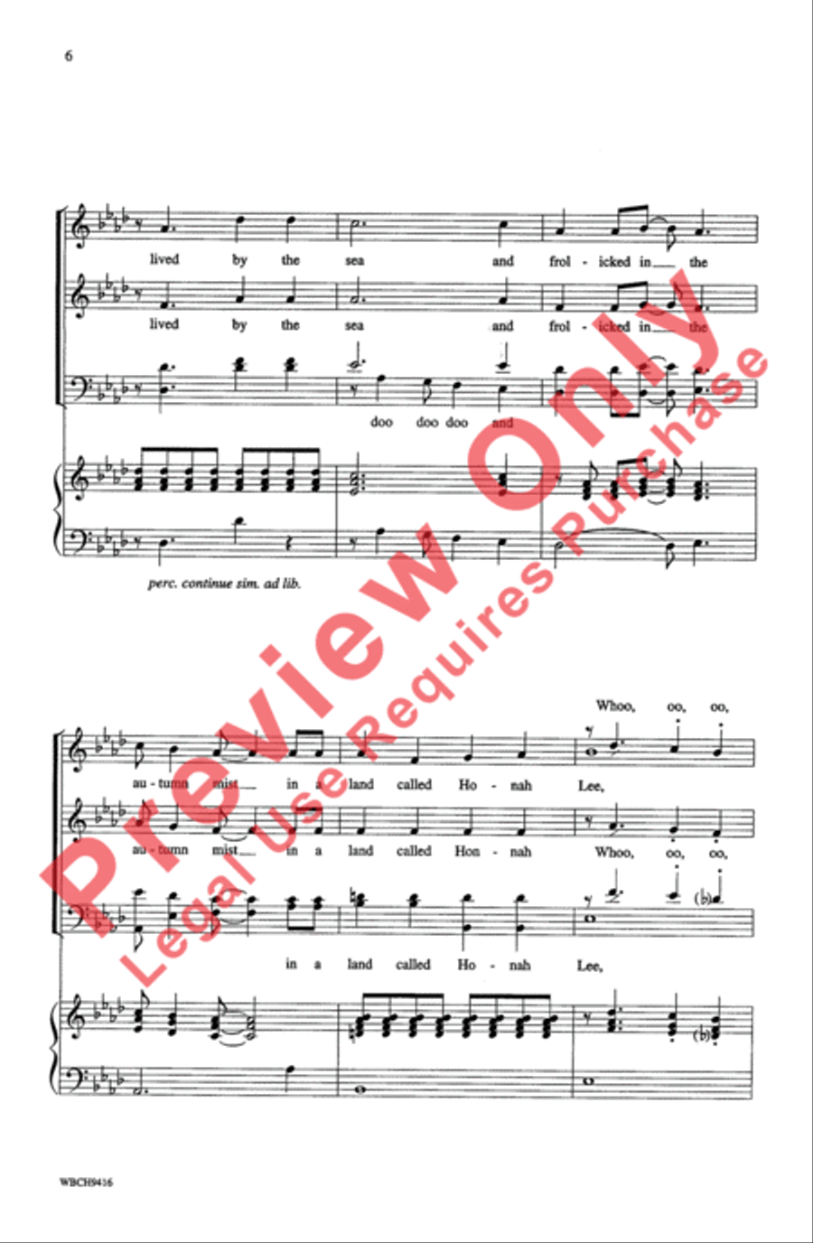 Puff (The Magic Dragon) 4-Part scores gallery preview page 6