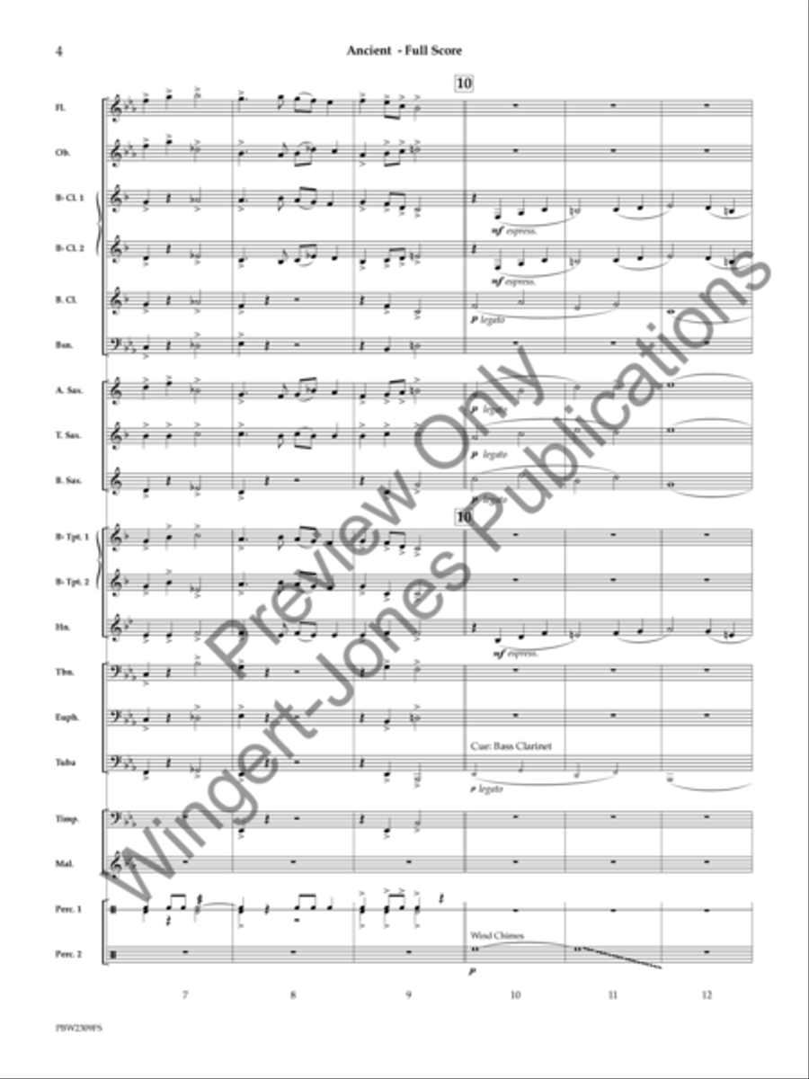 Ancient (Score) Ancient (Score) Concert Band scores gallery preview page 5