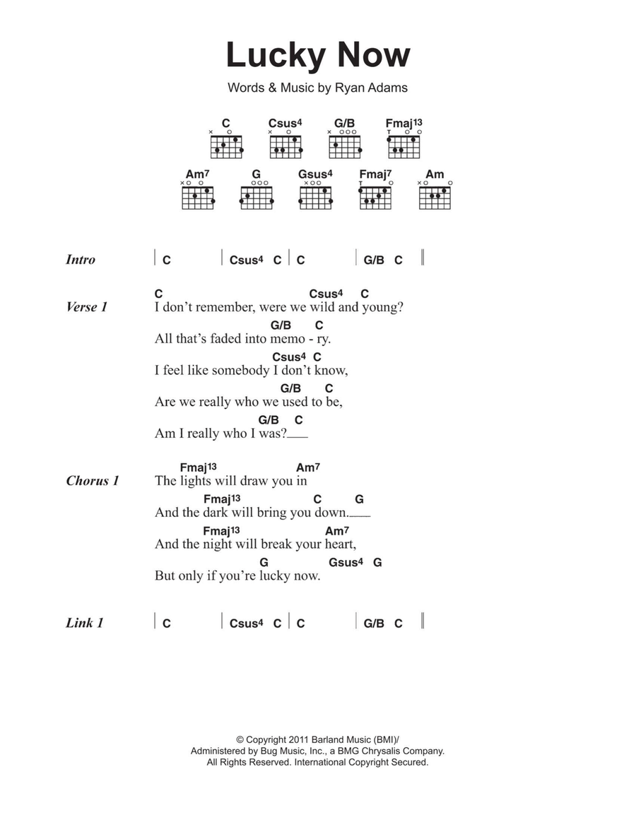 Lucky Now Acoustic Guitar scores gallery preview page 1