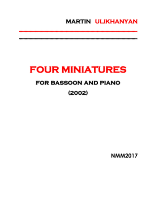 Four Miniatures for Bassoon and Piano