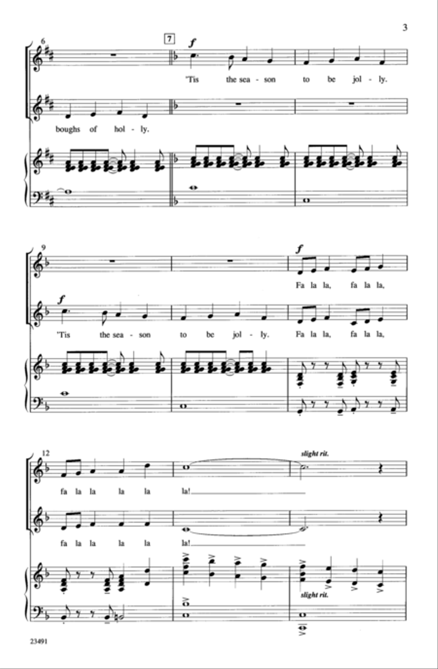 Merry Christmas to All 2-Part scores gallery preview page 3