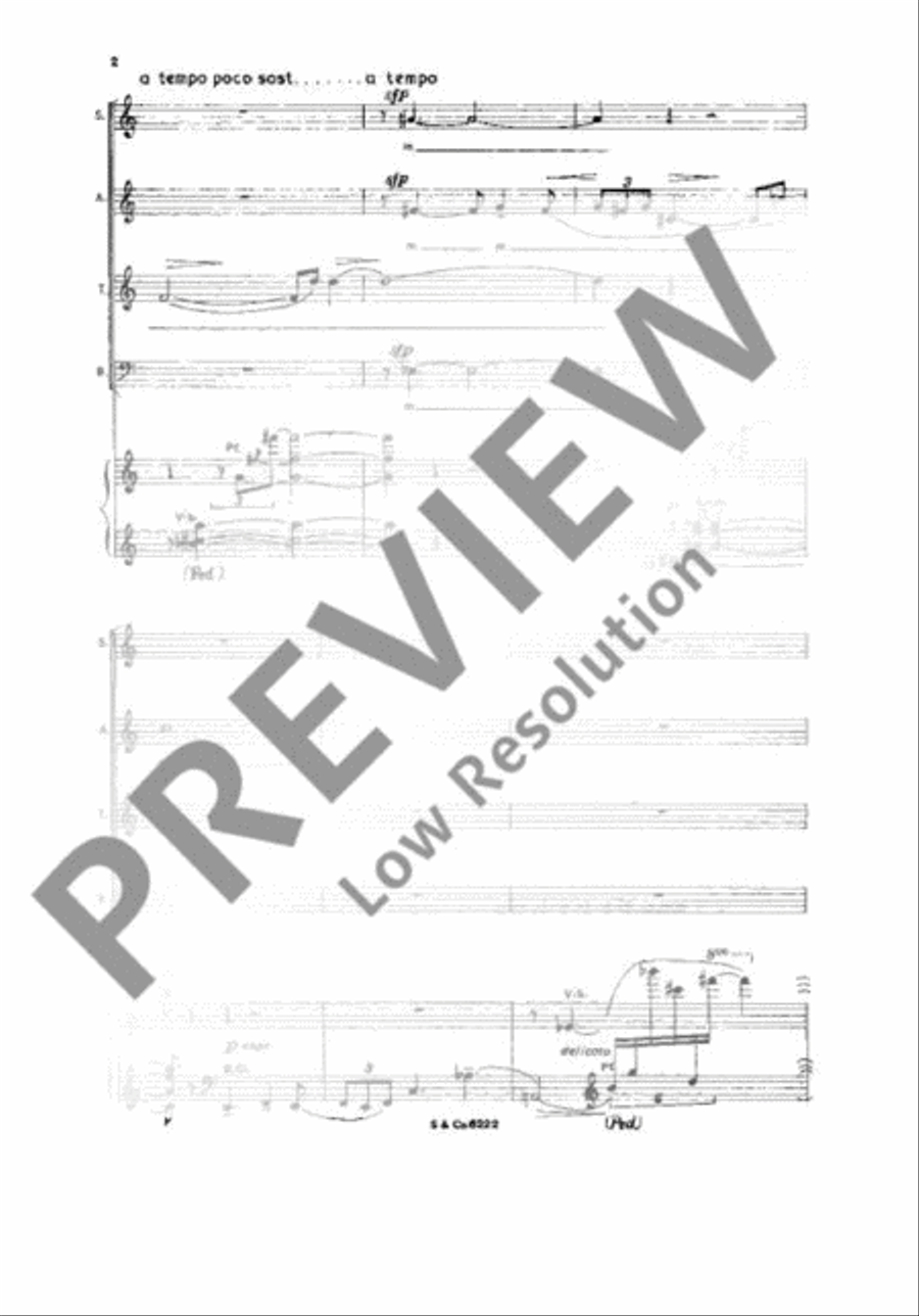 Three Fragments Three Fragments Mixed Choir scores gallery preview page 5