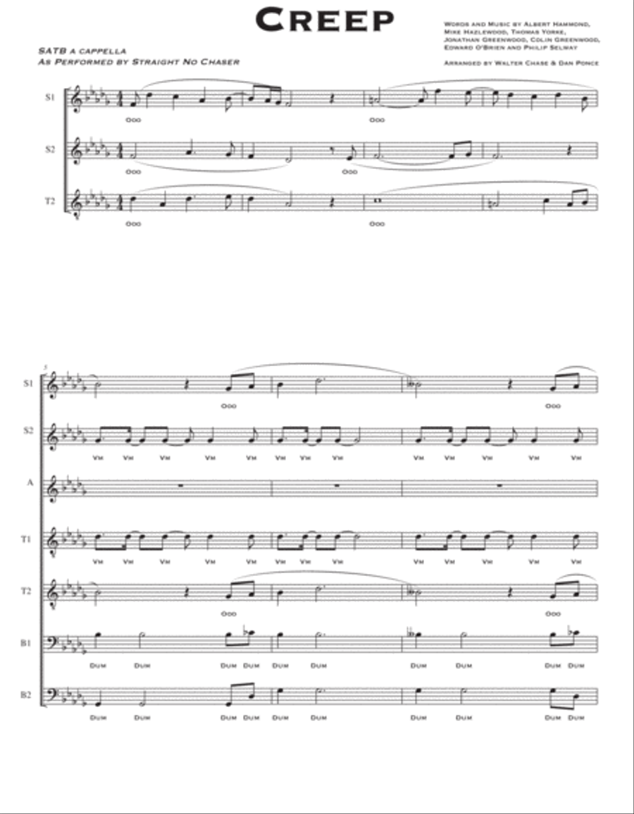 Creep Creep 4-Part scores gallery preview page 2
