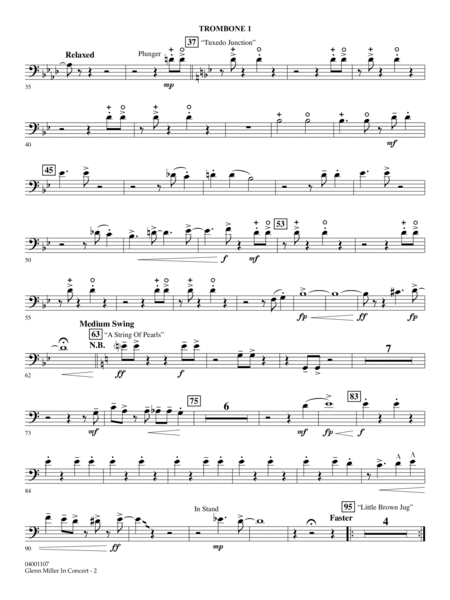 Glenn Miller In Concert (arr. Paul Murtha) - Trombone 1