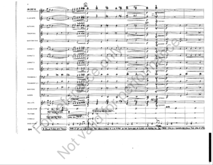 At A Dixieland Jazz Funeral Marching Band scores gallery preview page 4