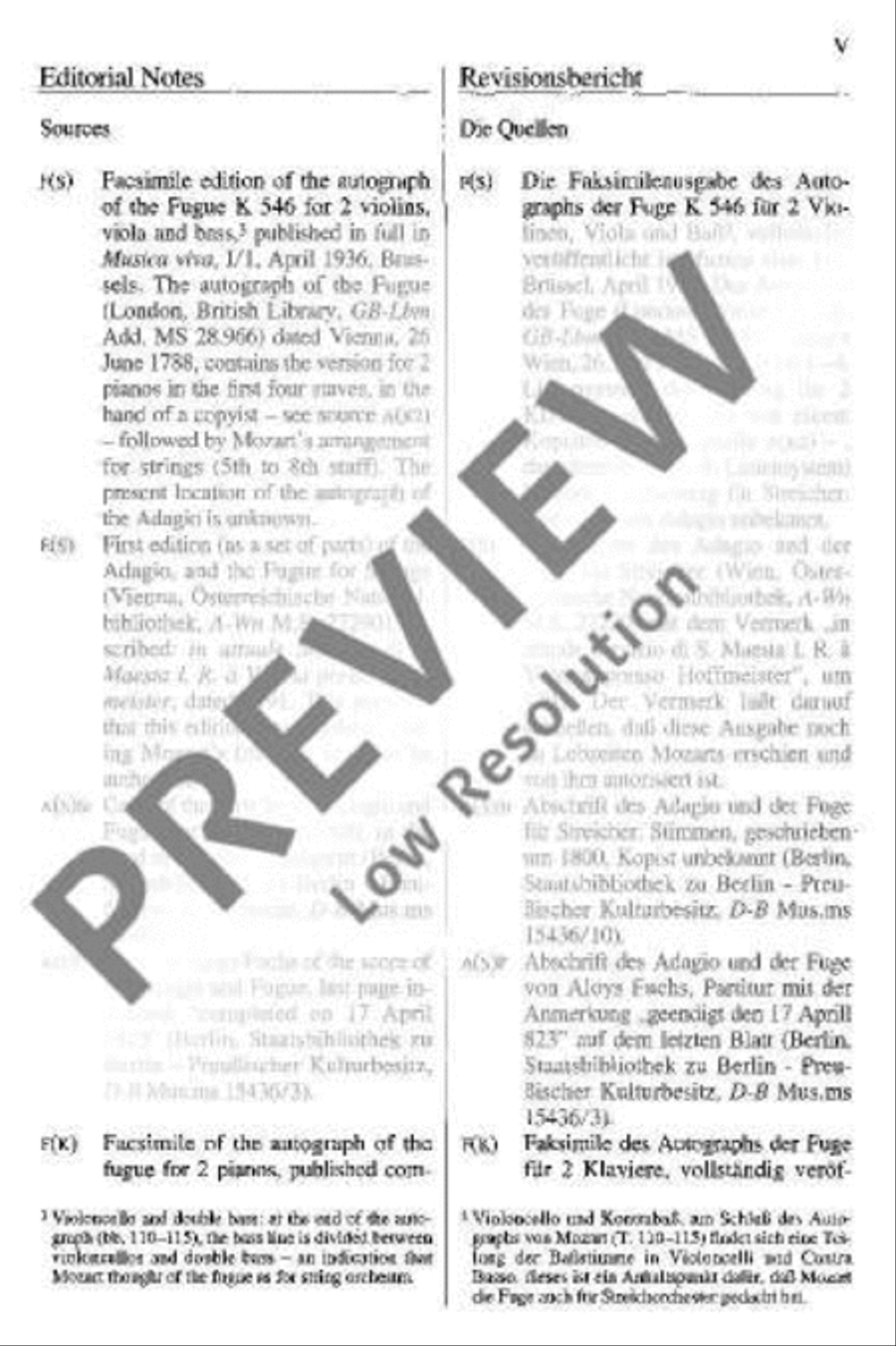 Adagio and Fugue C minor Miniature Score scores gallery preview page 6
