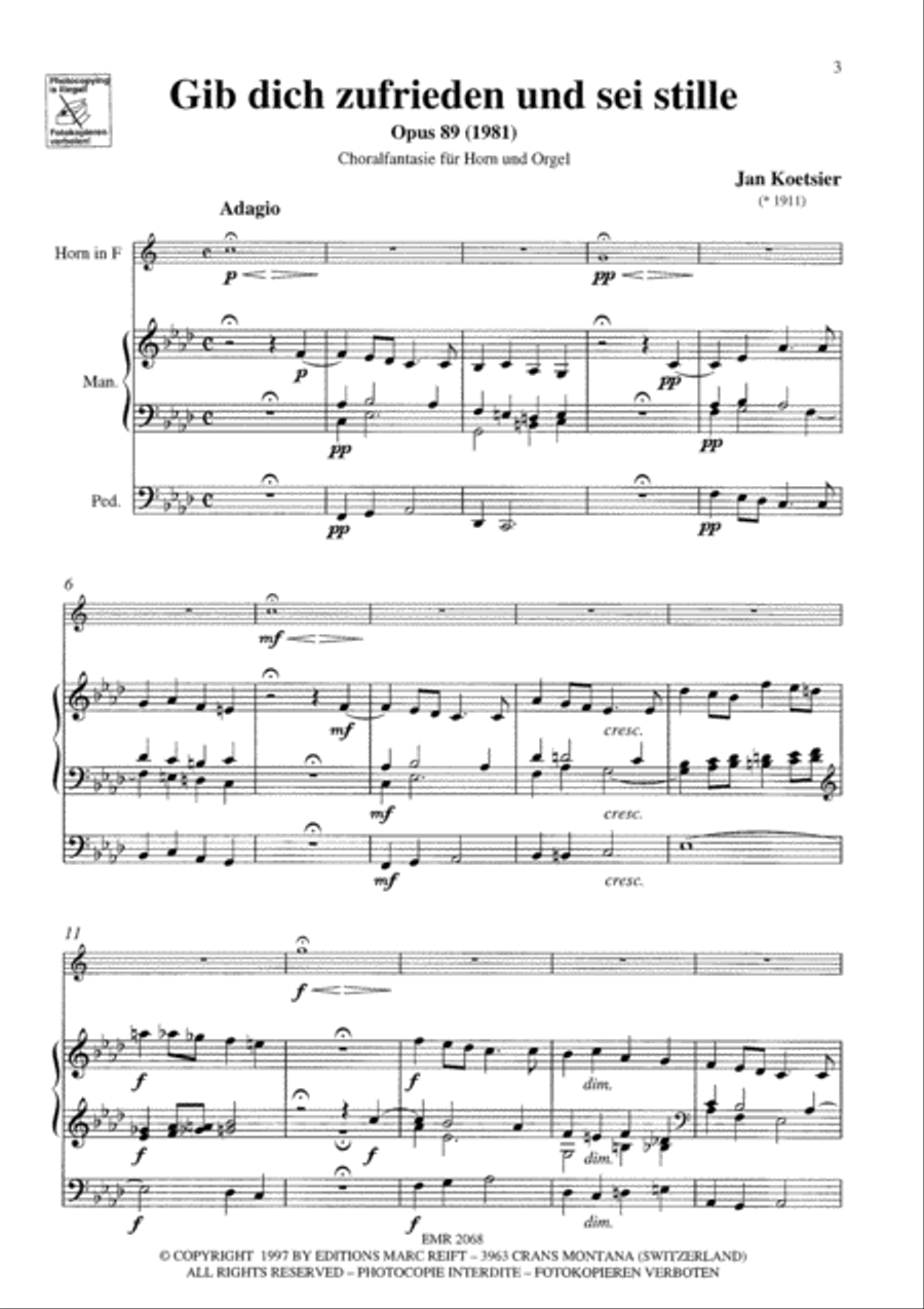 Choralfantasie Organ scores gallery preview page 3