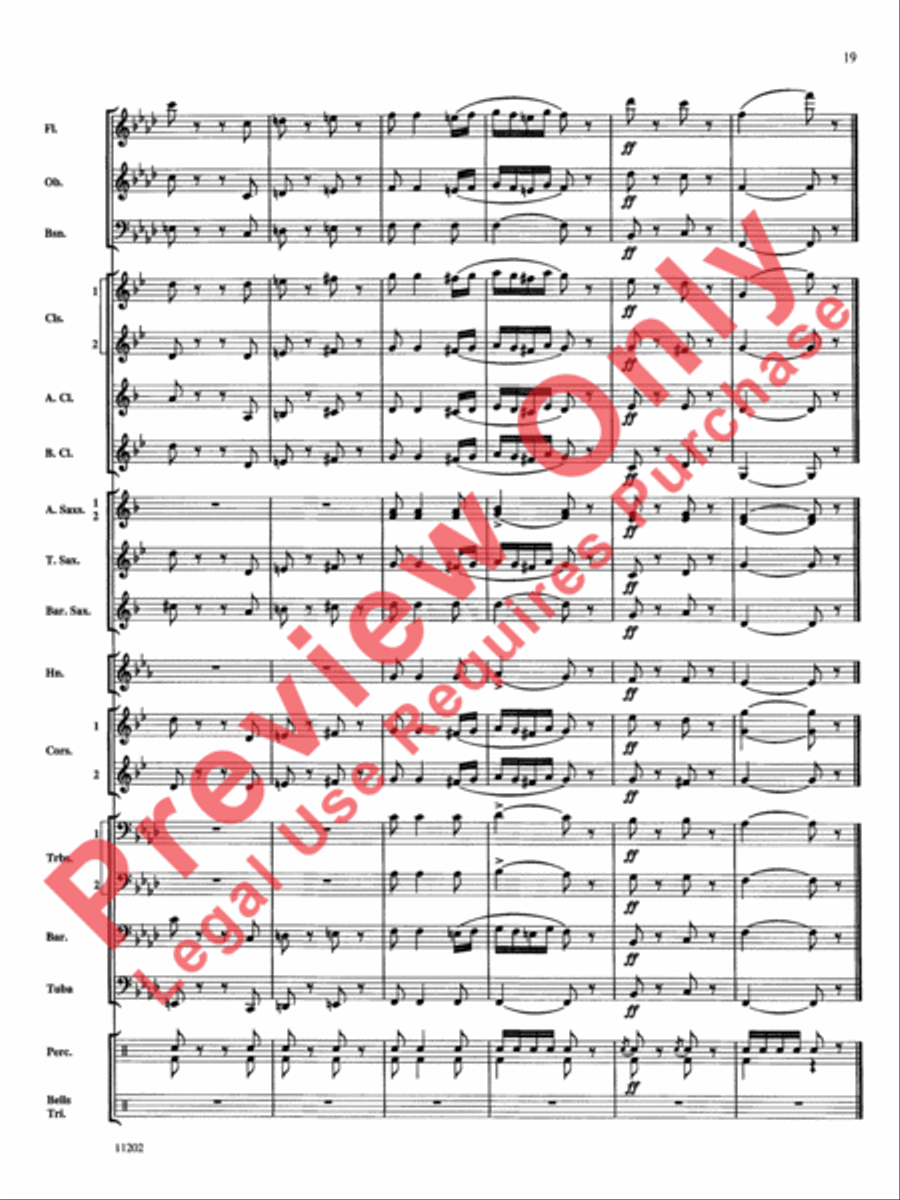 Hungarian Dance No. 5 Concert Band scores gallery preview page 20