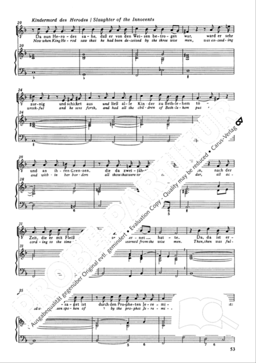 Christmas History (Weihnachts-Historie, SWV 435) Score scores gallery preview page 52