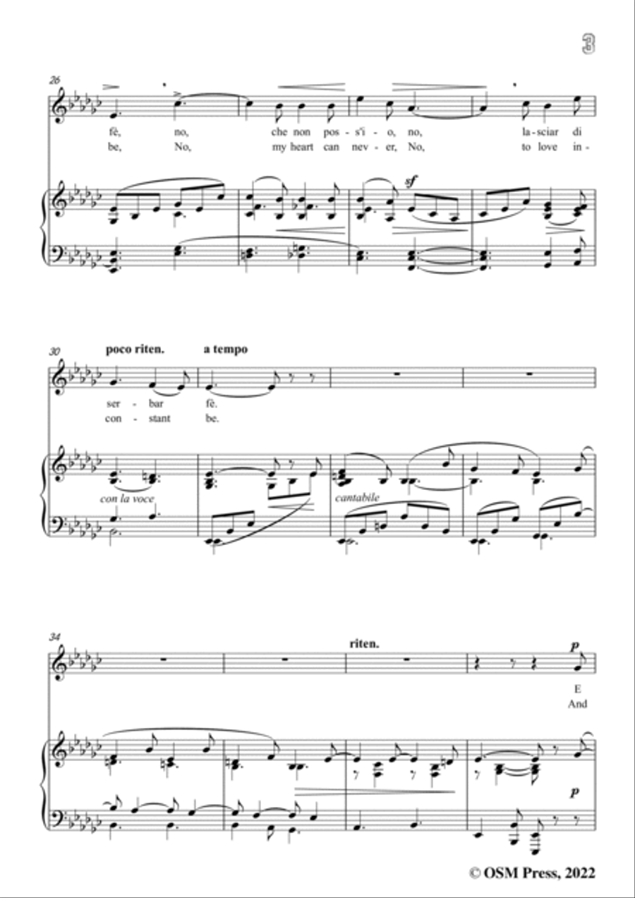 Supriani-Potrà lasciare il rio,in e flat minor,for Voice and Piano Voice Solo scores gallery preview page 5