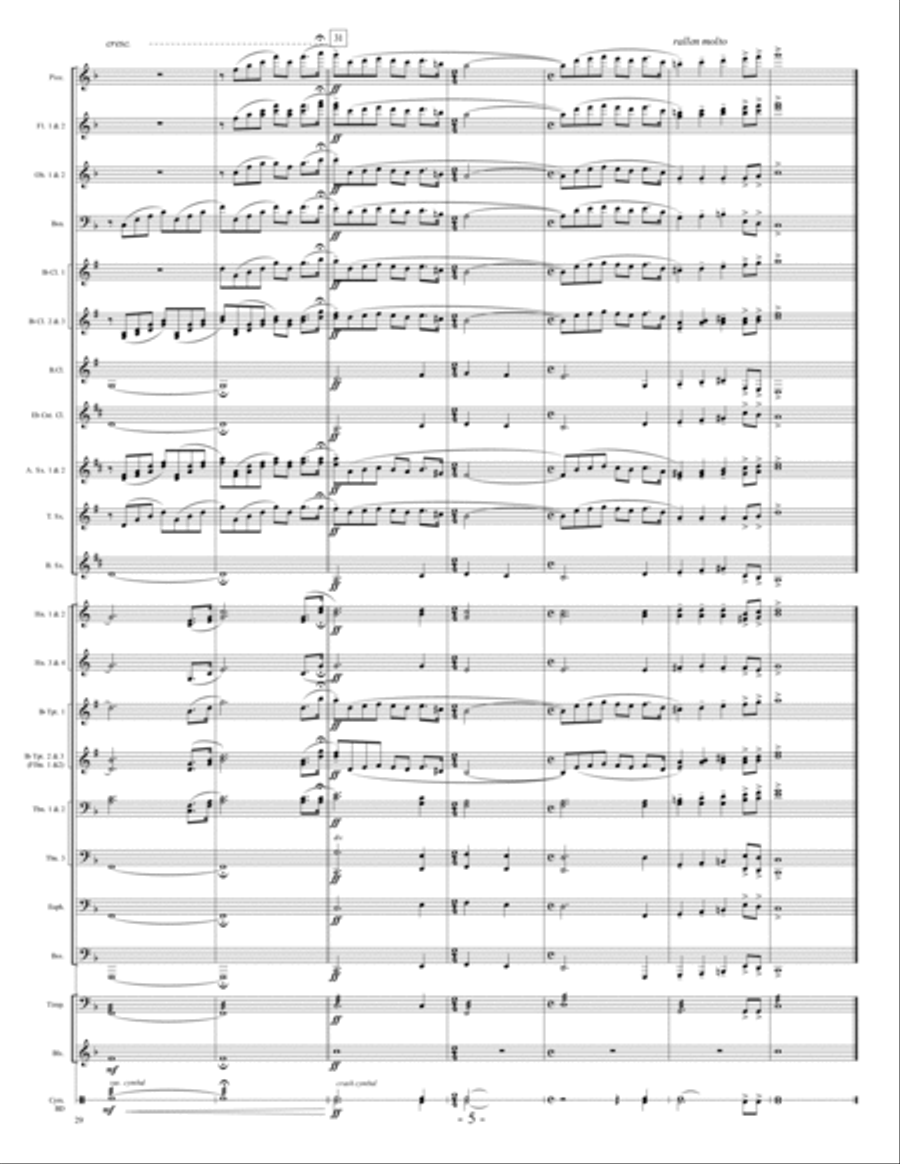 Nessun Dorma Nessun Dorma Concert Band scores gallery preview page 5