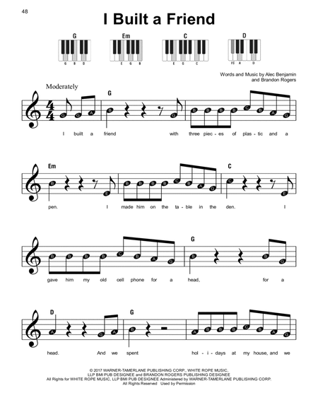 Pretending ~ Alec Benjamin (piano tutorial) 