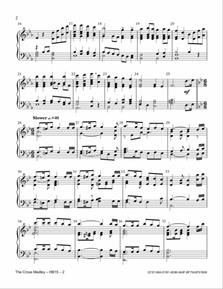The Cross Medley The Cross Medley Handbell Choir scores gallery preview page 2