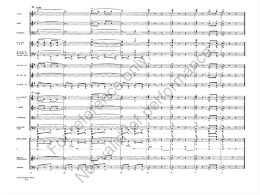 Golden Regiment Golden Regiment Concert Band scores gallery preview page 12