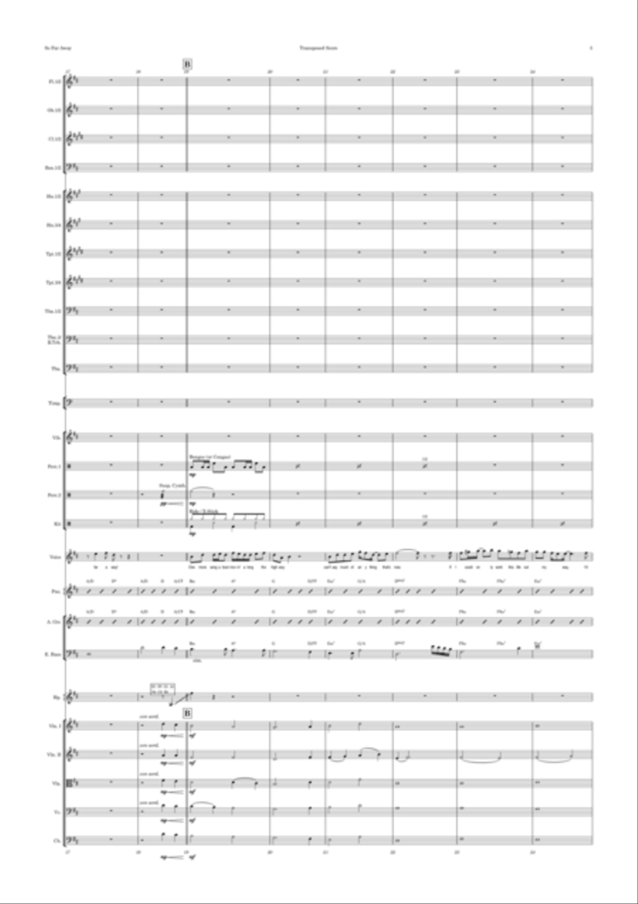 So Far Away Full Orchestra scores gallery preview page 3