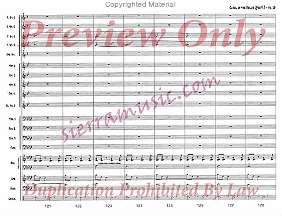 Carol of the Bells (pro) Jazz Ensemble scores gallery preview page 17