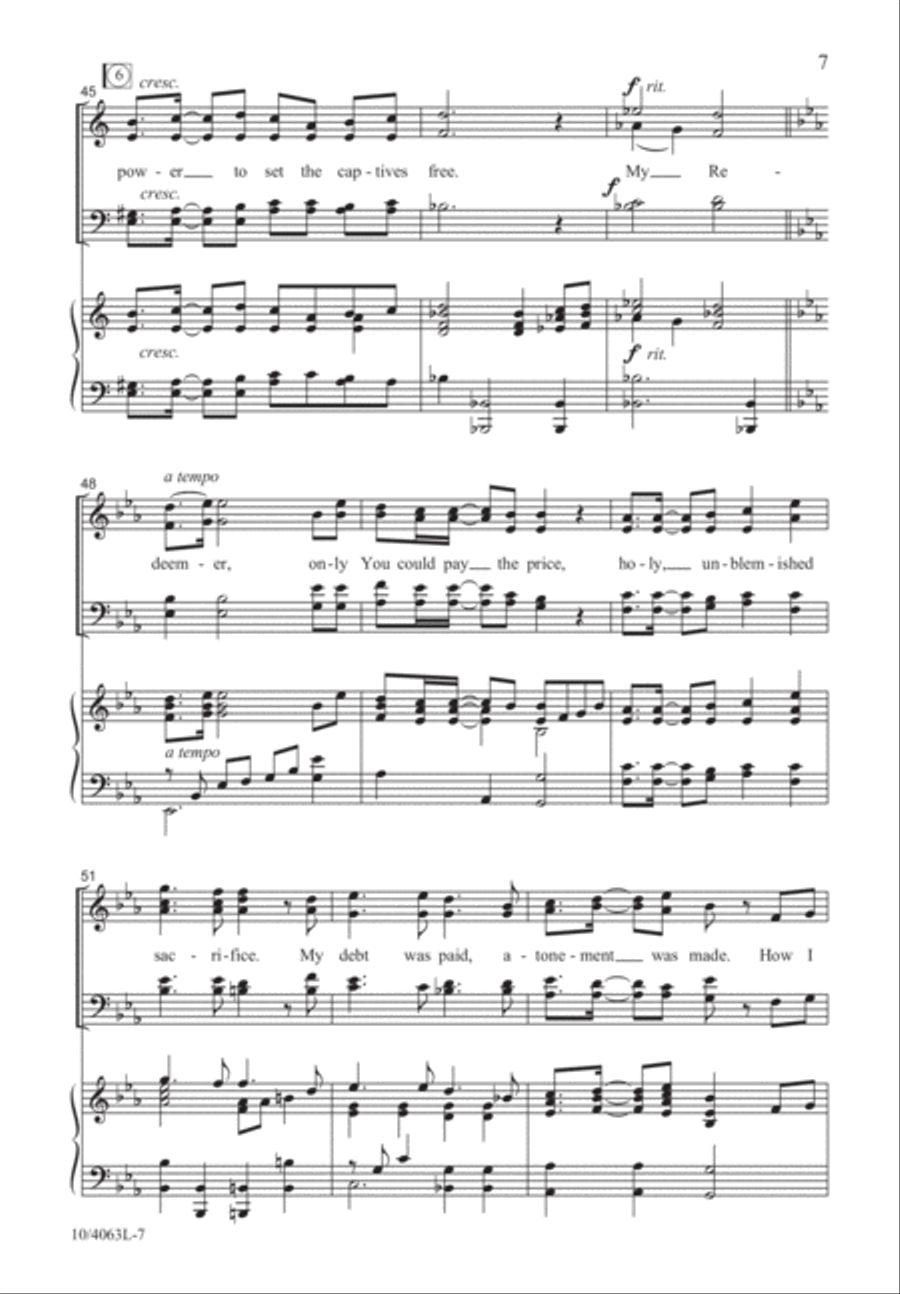 My Redeemer My Redeemer 4-Part scores gallery preview page 7