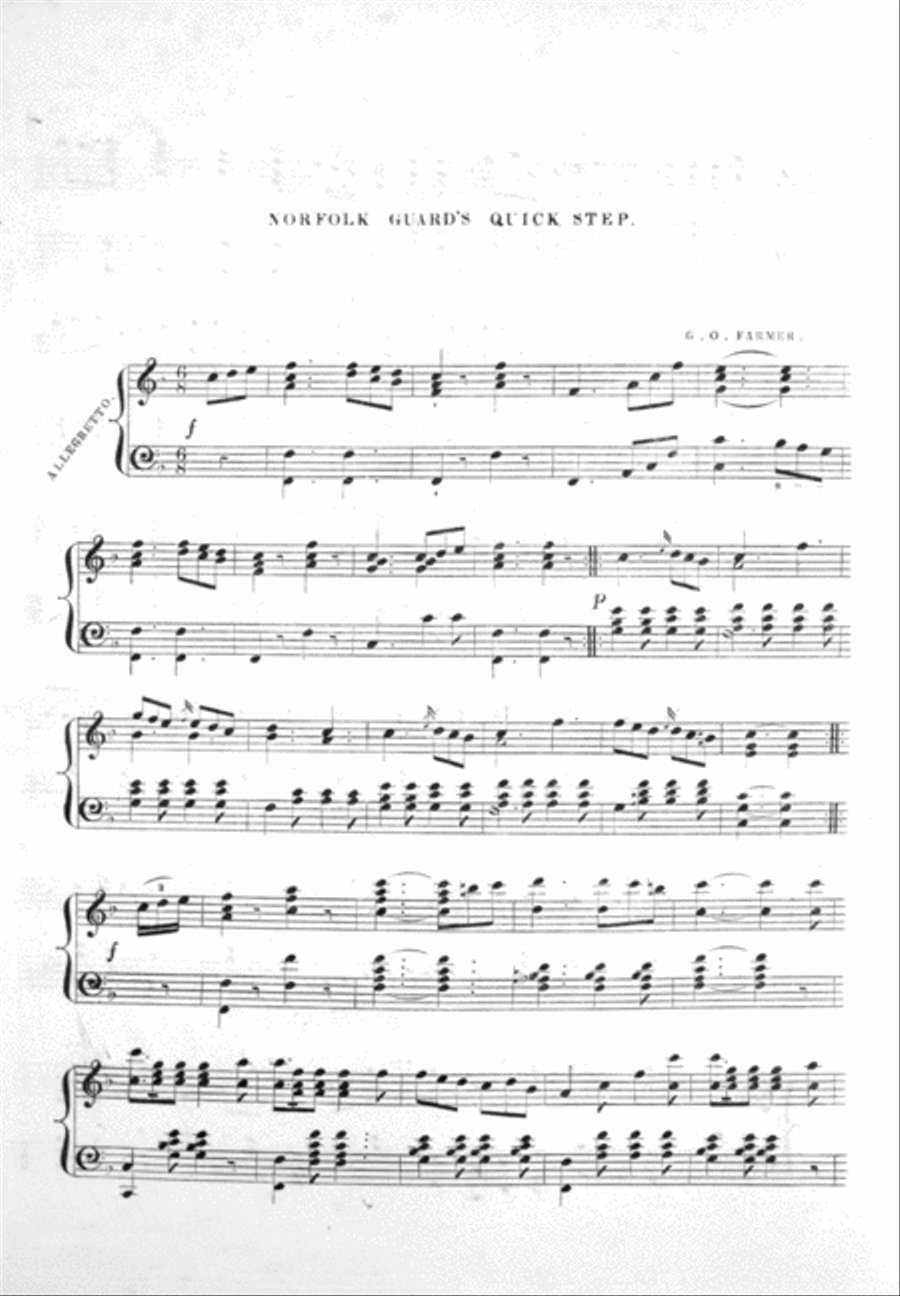 The Norfolk Guards Quick Step Piano Solo scores gallery preview page 2
