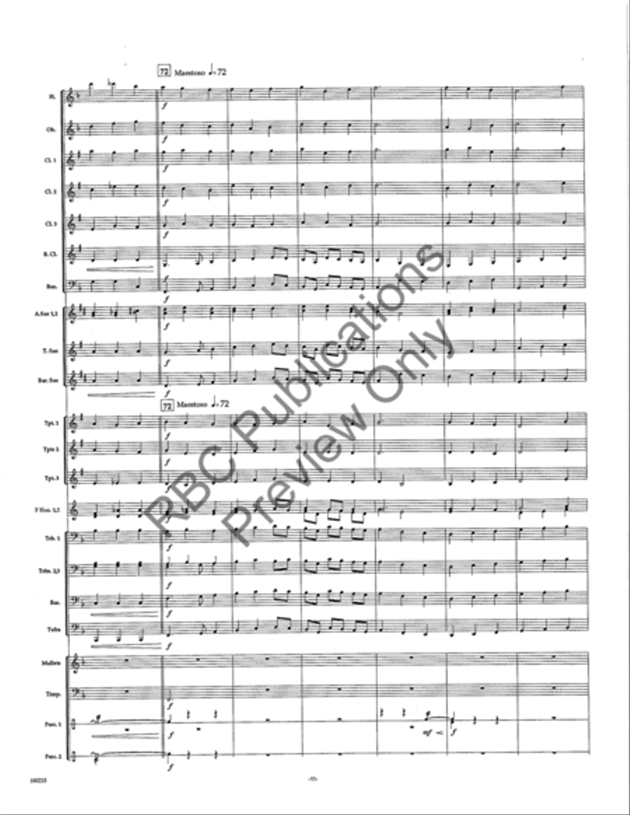 Cantica (Score) Cantica (Score) Concert Band scores gallery preview page 13