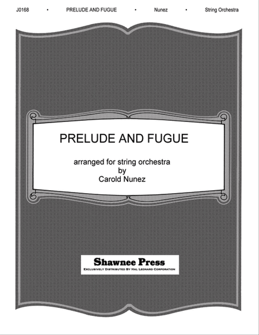 Prelude and Fugue Prelude and Fugue Orchestra scores gallery preview page 1