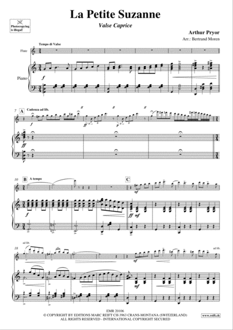 La Petite Suzanne Flute Solo scores gallery preview page 3