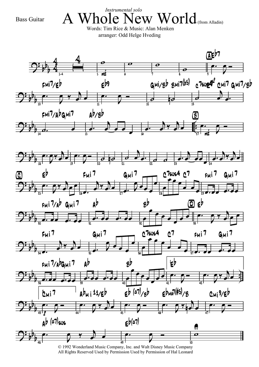A Whole New World (from 'Aladdin') Jazz Ensemble scores gallery preview page 2