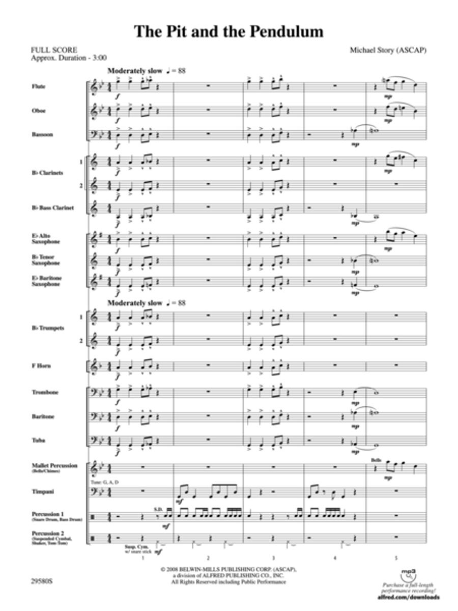 The Pit and the Pendulum (Score only) image number null