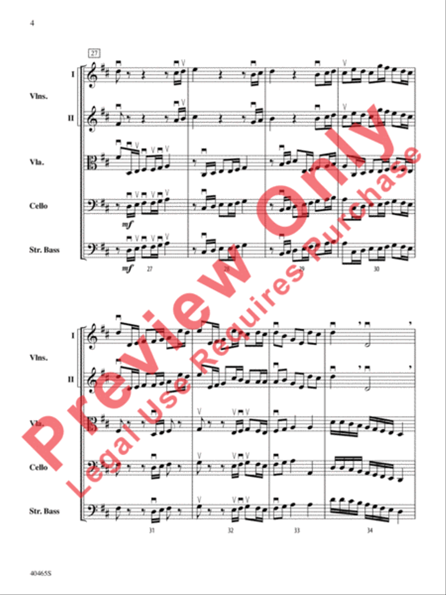 Passacaglia for Strings String Orchestra scores gallery preview page 5
