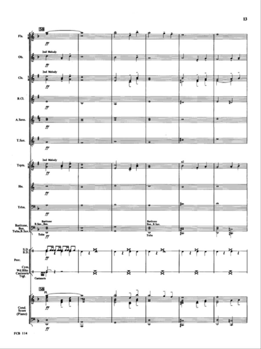 Rodeo Concert Band scores gallery preview page 13