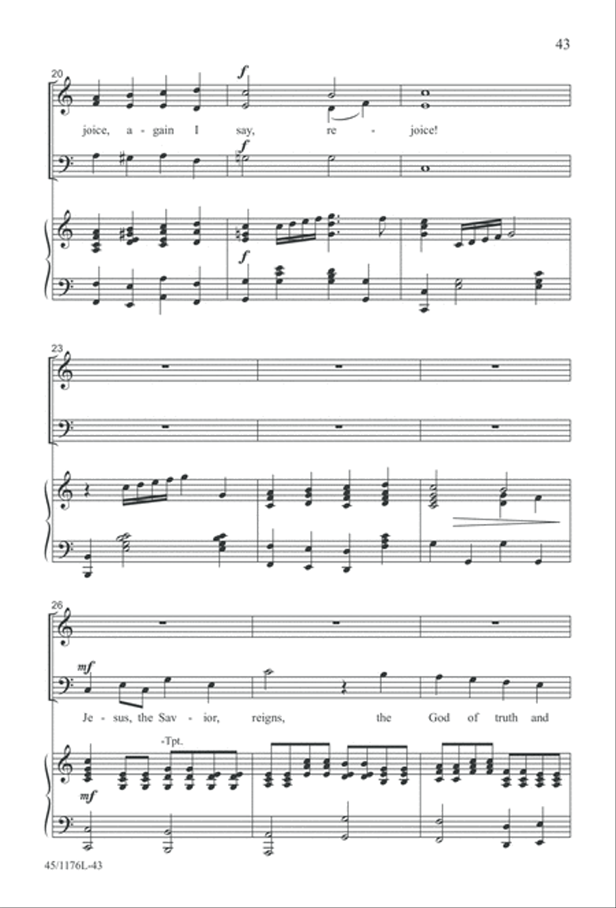 10 More Anthems for about 10 Singers 3-Part scores gallery preview page 43