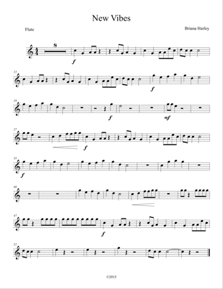 New Vibes - Flute Concert Band scores gallery preview page 1