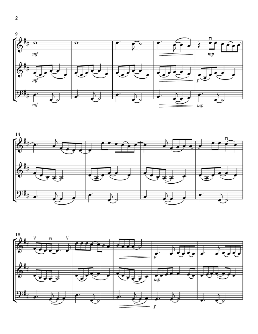 The Day We Fell In Love String Trio scores gallery preview page 2