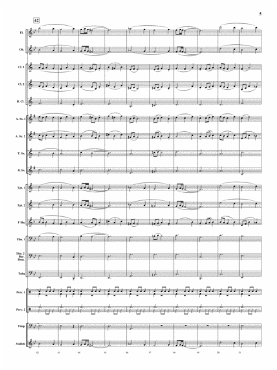 Viva Espania Concert Band scores gallery preview page 6