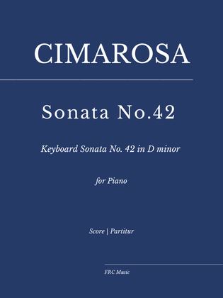 Book cover for Cimarosa: Sonata No. 42 in D minor (as played by Víkingur Ólafsson)